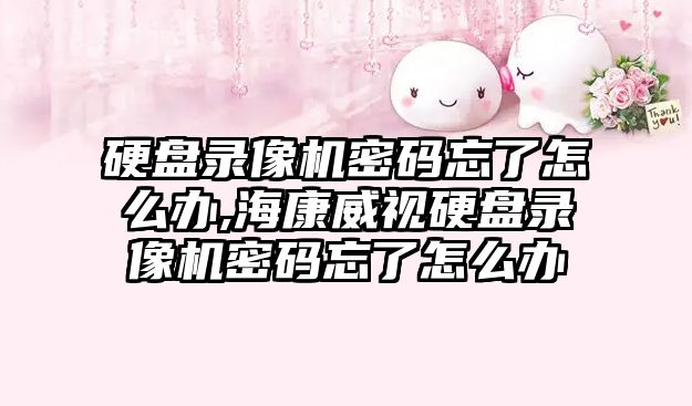 硬盤錄像機密碼忘了怎么辦,?？低曈脖P錄像機密碼忘了怎么辦